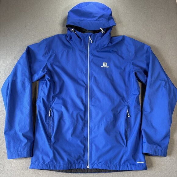 Salomon Advanced Skin Dry Mens Jacket L Gorpcore Outdoor Waterproof Hooded Tech - Picture 1 of 16